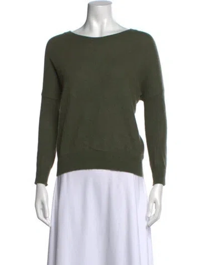 Pre-owned Gerard Darel Cashmere Scoop Neck Sweater In Green