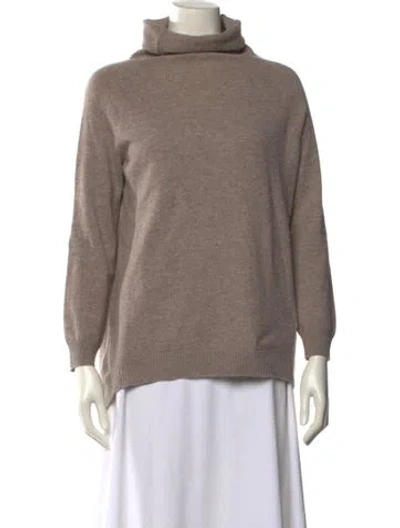 Pre-owned Gerard Darel Cashmere Turtleneck Sweater In Brown