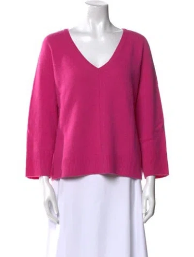 Pre-owned Gerard Darel Cashmere V-neck Sweater In Pink