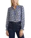 Gerard Darel Casy Button Front Shirt In Black