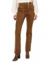 Gerard Darel Charlie High Rise Flare Leg Jeans In Caramel In Brown