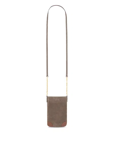 Gerard Darel Charlotte Phone Holder In Brown
