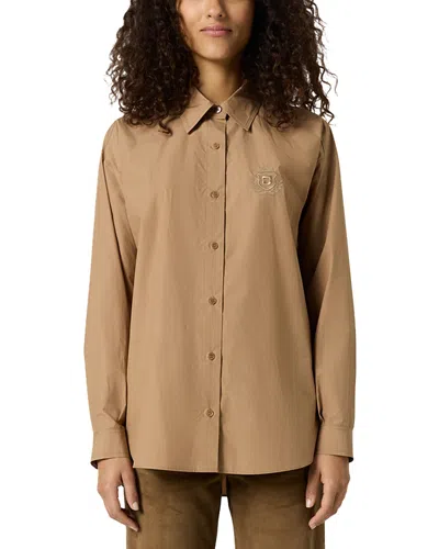 Gerard Darel Chrina Embroidered Shirt In Brown