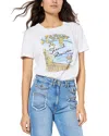 Gerard Darel Cotton Graphic Tee In Ecru