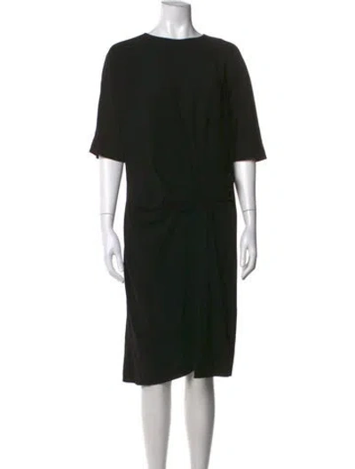 Pre-owned Gerard Darel Crew Neck Knee-length Dress In Black