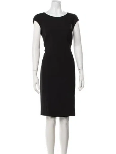 Pre-owned Gerard Darel Crew Neck Knee-length Dress In Black