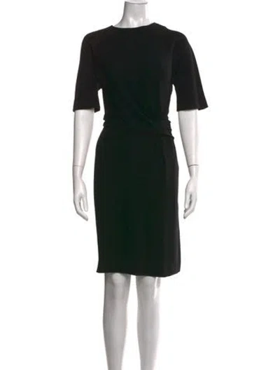 Pre-owned Gerard Darel Crew Neck Knee-length Dress In Black