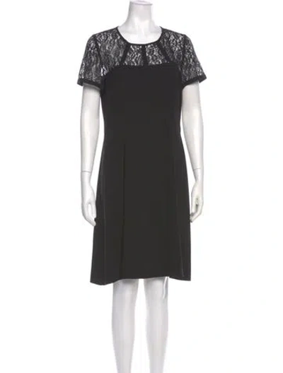 Pre-owned Gerard Darel Crew Neck Knee-length Dress In Gray