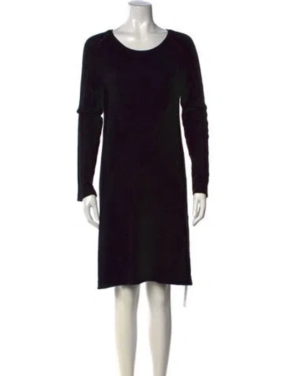 Pre-owned Gerard Darel Crew Neck Knee-length Dress W/ Tags In Black