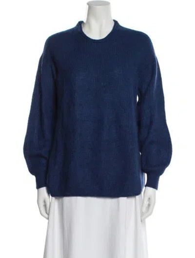 Pre-owned Gerard Darel Crew Neck Sweater In Blue
