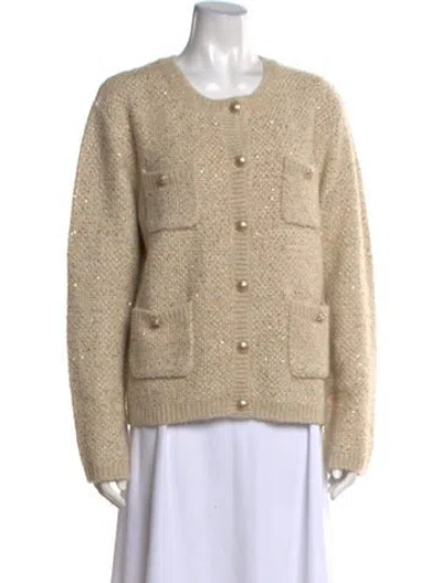 Pre-owned Gerard Darel Crew Neck Sweater In Neutral