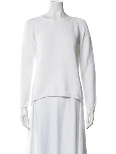Pre-owned Gerard Darel Crew Neck Sweater In White