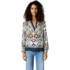 Gerard Darel Crystelle Printed Blouse In Multi