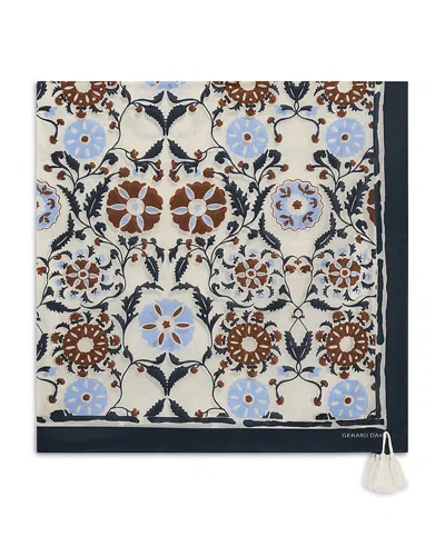 Gerard Darel Dahlia Silk Scarf In Multi