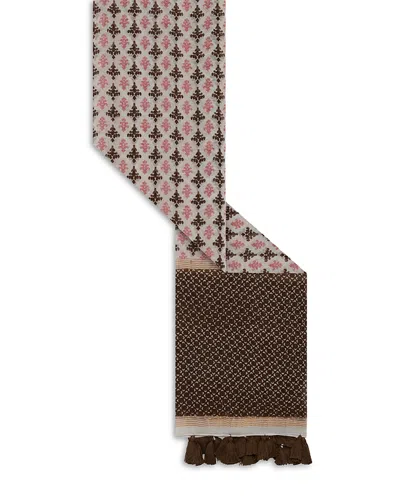 Gerard Darel Dalma Printed Fringed Scarf In Multi
