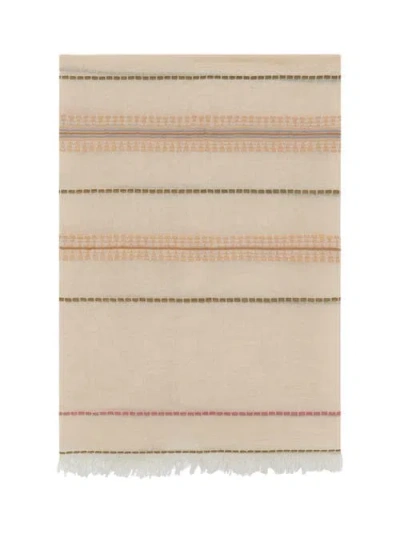 Gerard Darel Dana Striped Scarf In Brown