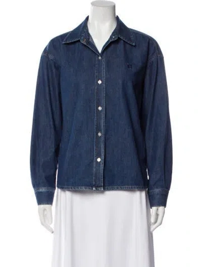 Pre-owned Gerard Darel Denim Jacket In Blue