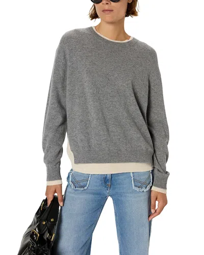Gerard Darel Edda Cashmere Crewneck Sweater In Gray
