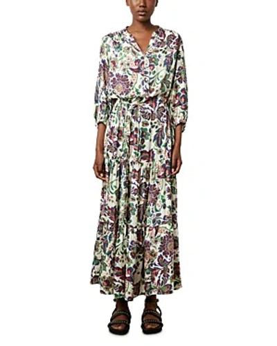 Gerard Darel Elycia Maxi Dress In Ecru