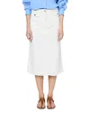 Gerard Darel Emma Midi Skirt In Ecru