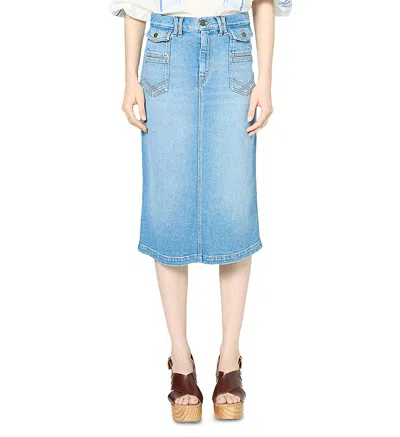 Gerard Darel Emma Skirt In Blue