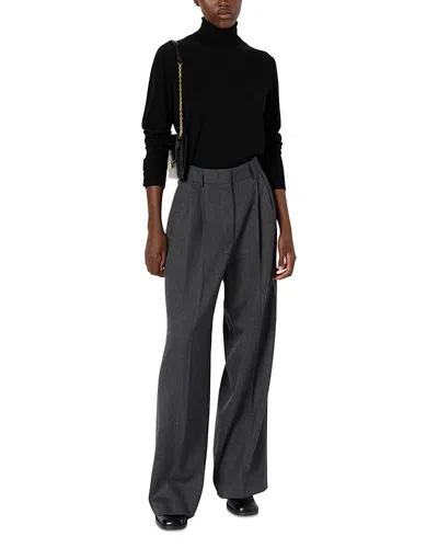 Gerard Darel Eugenie Merino Wool Turtleneck Sweater In Black