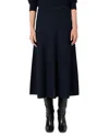 Gerard Darel Flared Midi Skirt In Blue