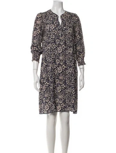 Pre-owned Gerard Darel Floral Print Knee-length Dress In Multicolor