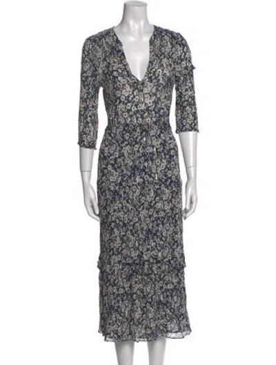 Pre-owned Gerard Darel Floral Print Long Dress