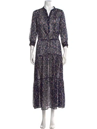 Pre-owned Gerard Darel Floral Print Long Dress