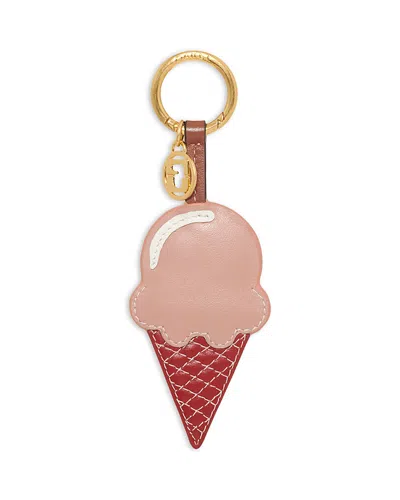 Gerard Darel Gelato Leather Bag Charm In Neutral