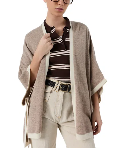 Gerard Darel Gerard Cashmere Open Front Cardigan In Brown