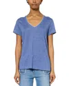 Gerard Darel Gilberte Linen Tee In Blue