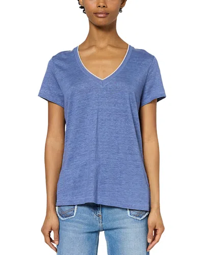 Gerard Darel Gilberte Linen Tee In Blue