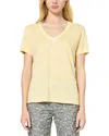 Gerard Darel Gilberte Linen Tee In Yellow