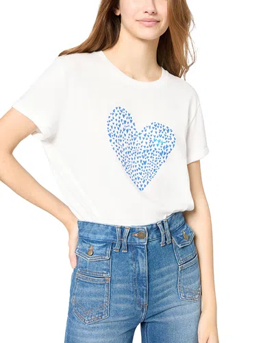Gerard Darel Gloria Heart Graphic Tee In Blue
