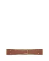 Gerard Darel Izia Leather & Fabric Belt In Camel