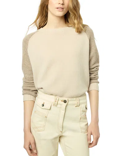 Gerard Darel Jalina Cashmere Sweater In Beige