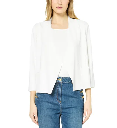Gerard Darel Janel Open Front Jacket In White