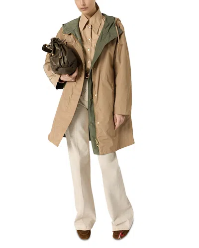 Gerard Darel Jannis Trench Coat In Gold