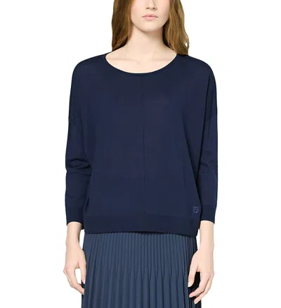 Gerard Darel Jayme Wool Top In Navy
