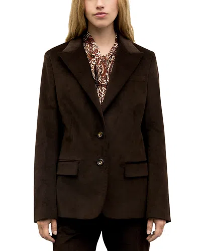 GERARD DAREL JEM TWO BUTTON PEAK LAPEL JACKET