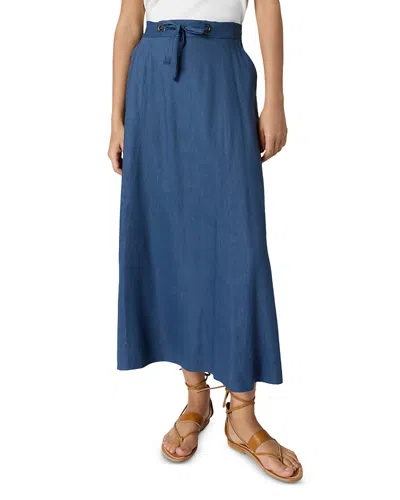 Gerard Darel Jihane Tie Waist Skirt In Blue