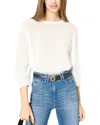 Gerard Darel Jilian Open Stitch Sweater In Ecru
