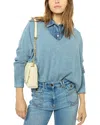 Gerard Darel Jourdan Cashmere V Neck Sweater In Indigo