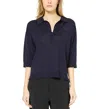Gerard Darel Juliane Wool Polo Shirt In Navy