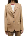 Gerard Darel Juno Two Button Peak Lapel Jacket In Brown