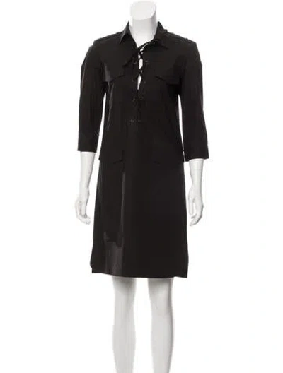 Pre-owned Gerard Darel Knee-length Dress In Black