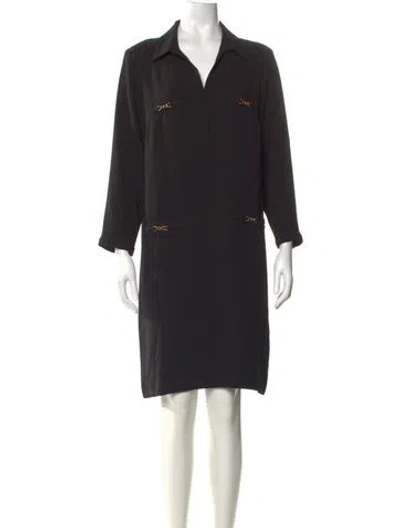 Pre-owned Gerard Darel Knee-length Dress In Black