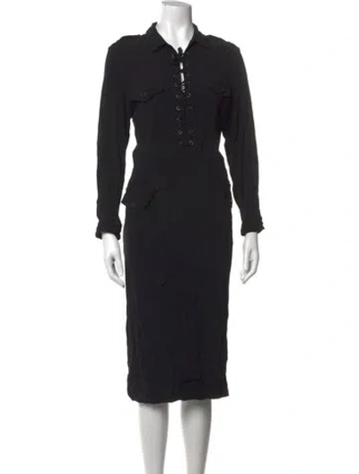 Pre-owned Gerard Darel Knee-length Dress In Black